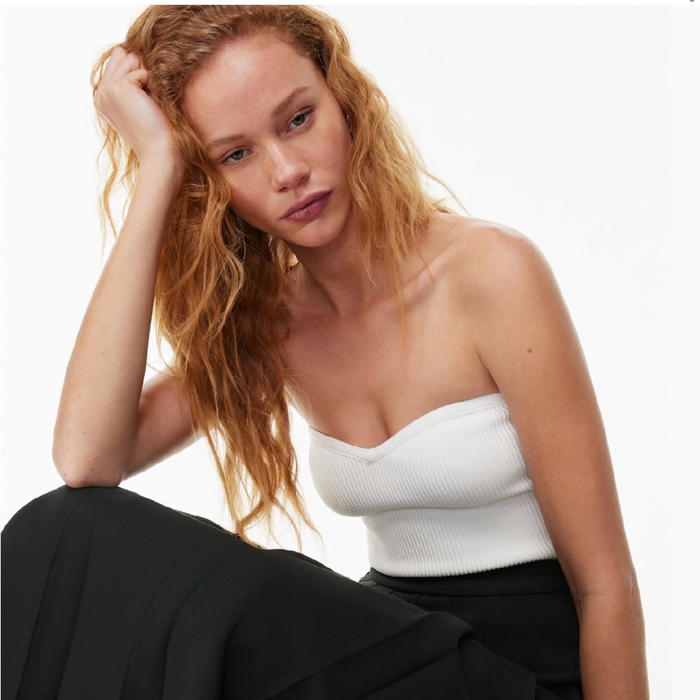 Babaton Sculpt Knit Sweetheart Tube Top - size 2XS